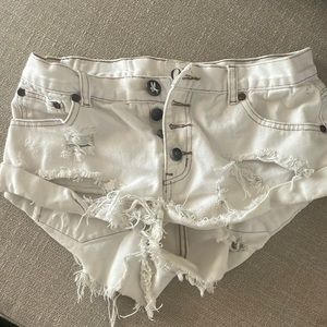 White one teaspoon bandit shorts